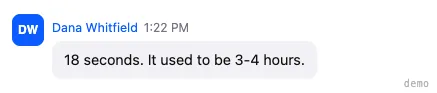 Dana Whitfield — lead response time reduced to 18 seconds